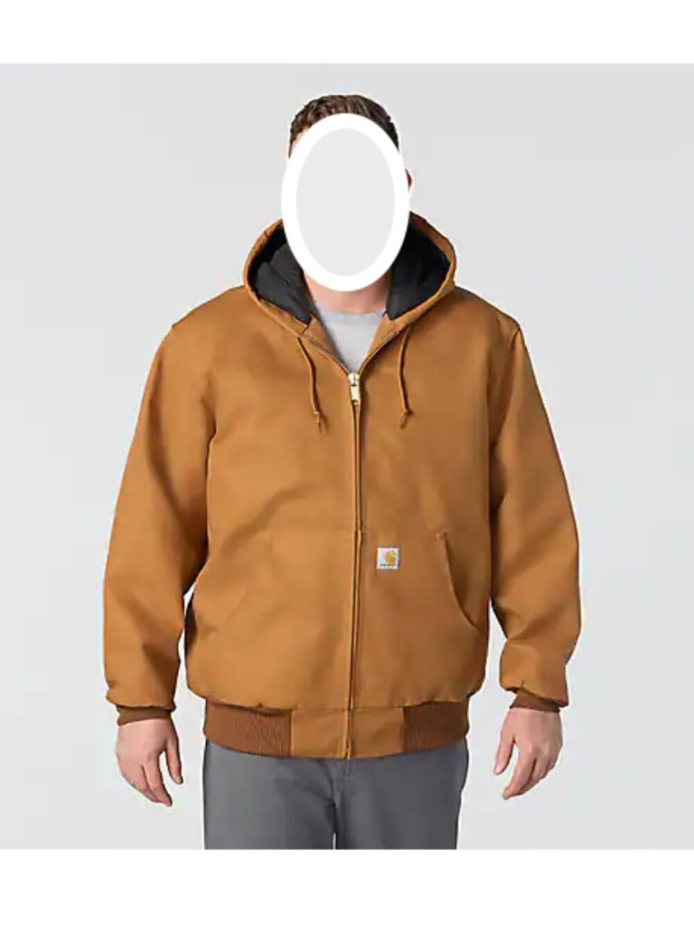 Carhartt Iconic J140 Firm Duck Active Jacket XL Regular Loose Fit Carhartt Brown